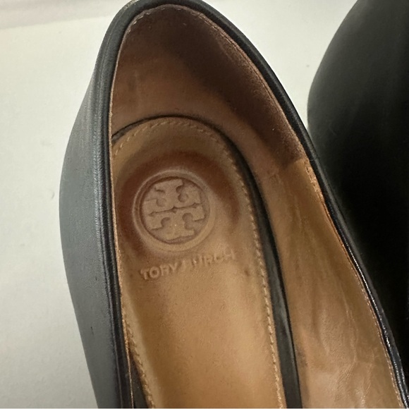 TORY BURCH “Janey”  50mm Calf Leather Pumps Women - SZ 9 - Picture 9 of 10